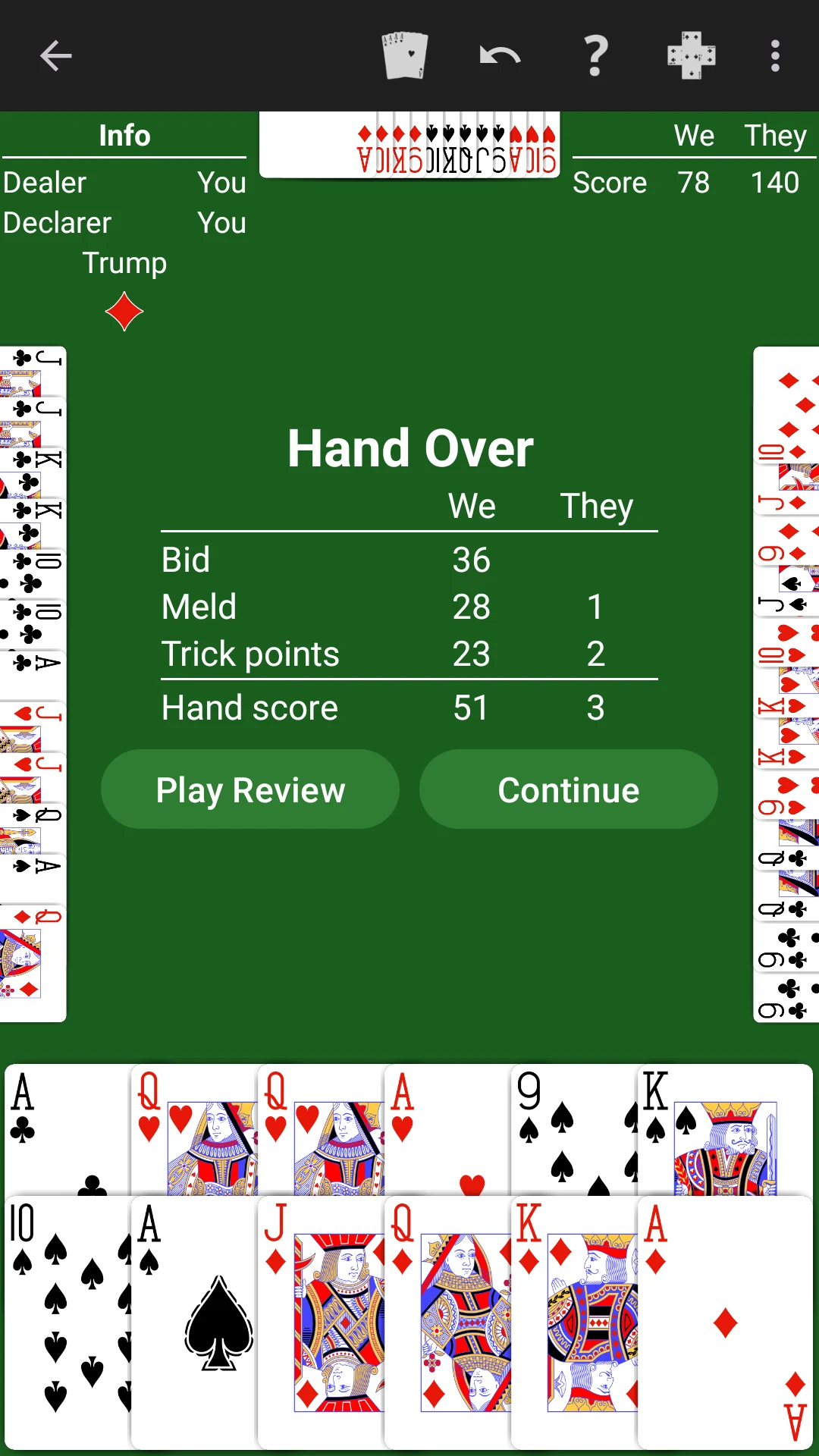 Pinochle - Expert AI screenshot