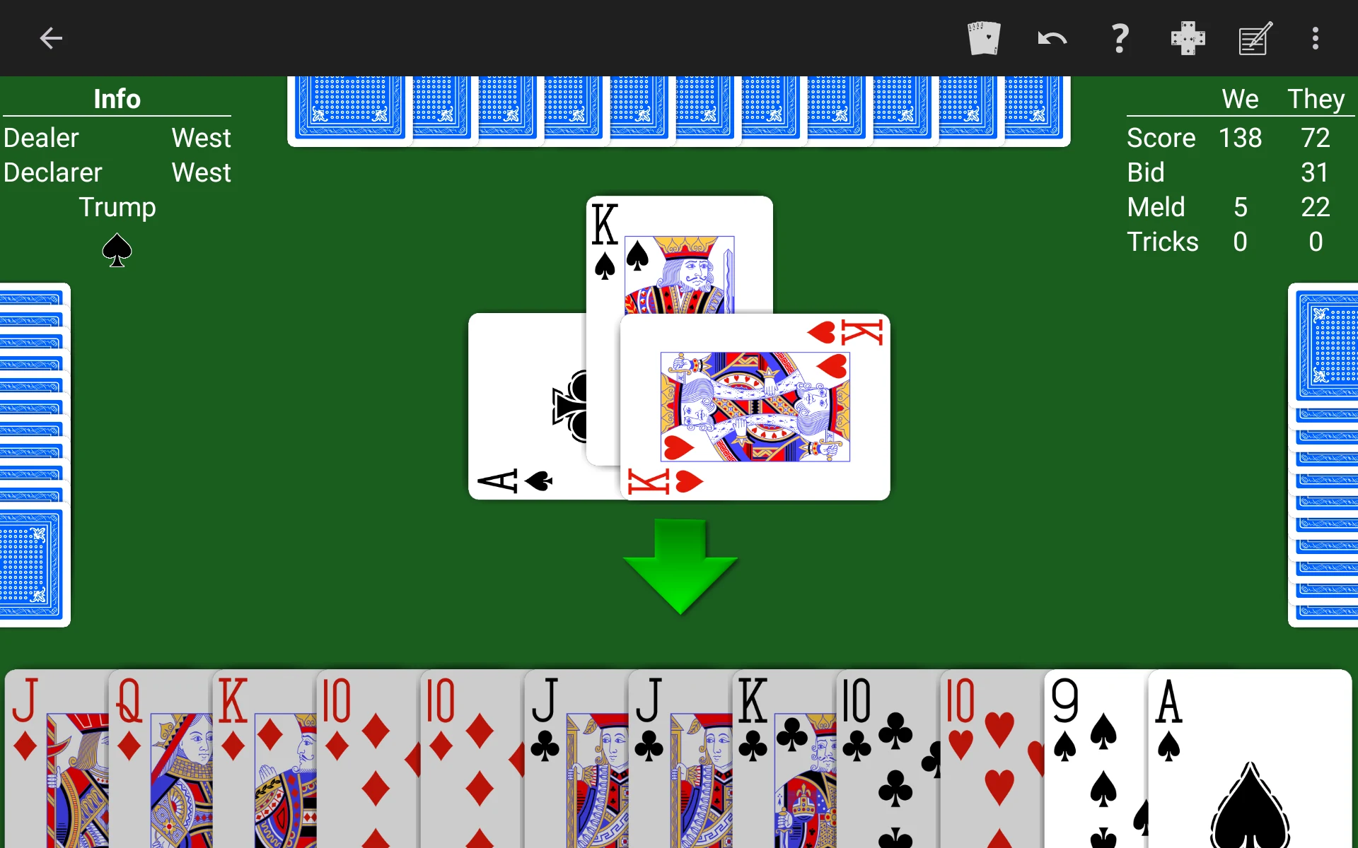 Pinochle - Expert AI screenshot