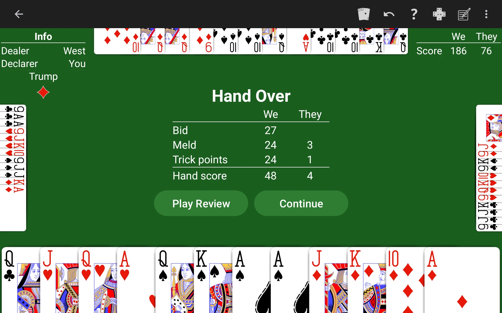 Pinochle - Expert AI screenshot