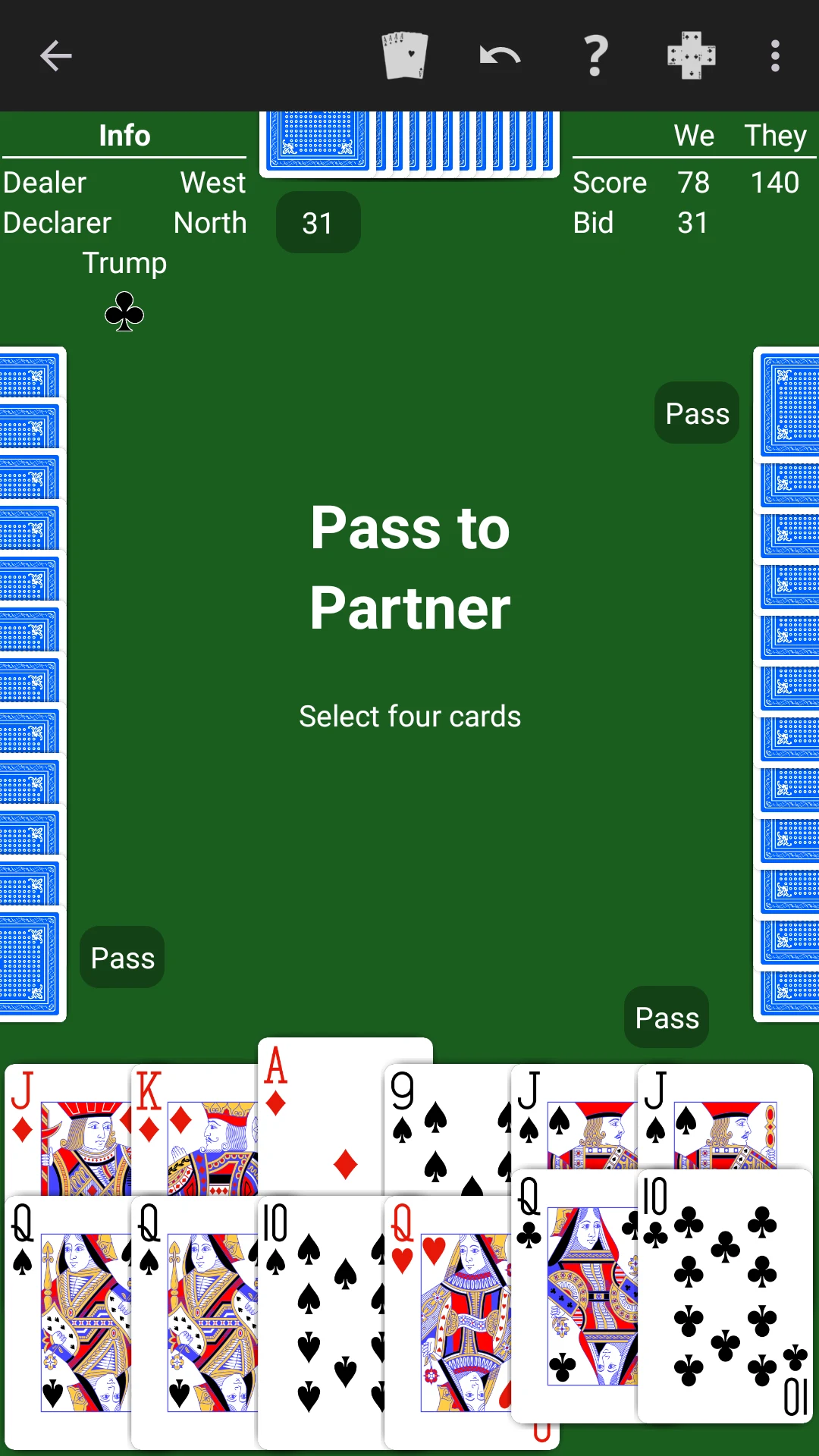 Pinochle - Expert AI screenshot